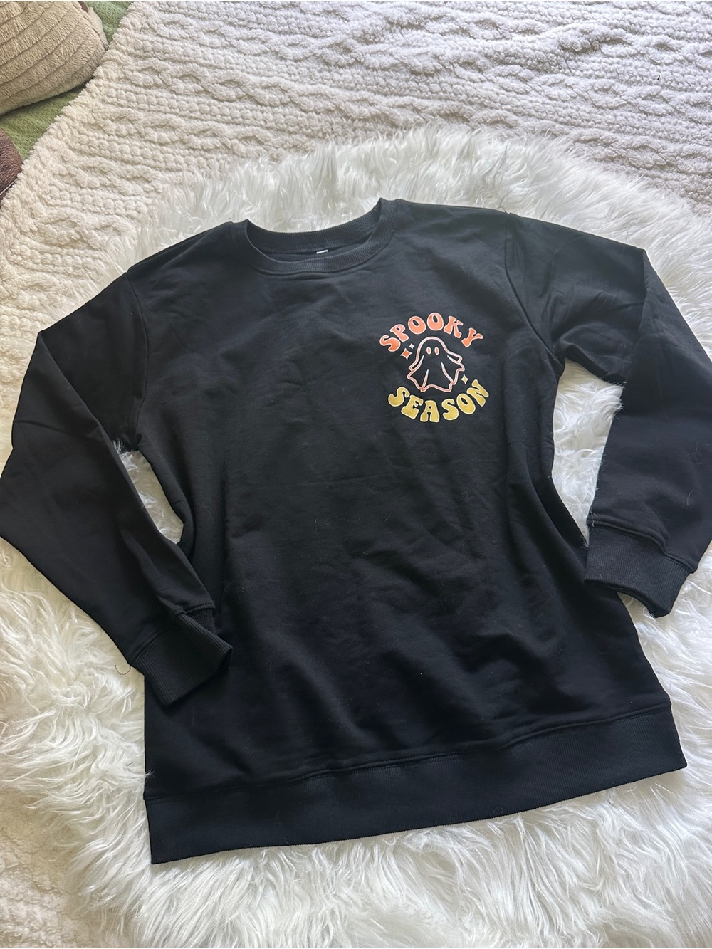 Black "Spooky Season" Crewneck Sweatshirt